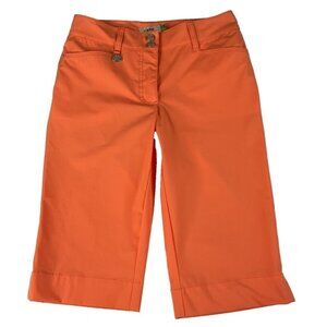 XDS DAILY SPORTS Womens Coral Casual Comfort Bermuda Golf Shorts, Capri's Size 6